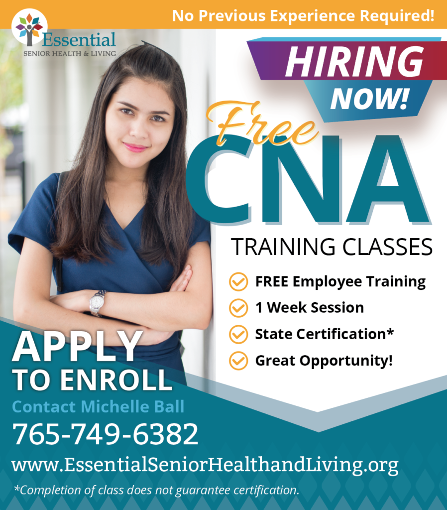 FREE CNA Training Classes! Apply Now to Enroll. Essential Senior